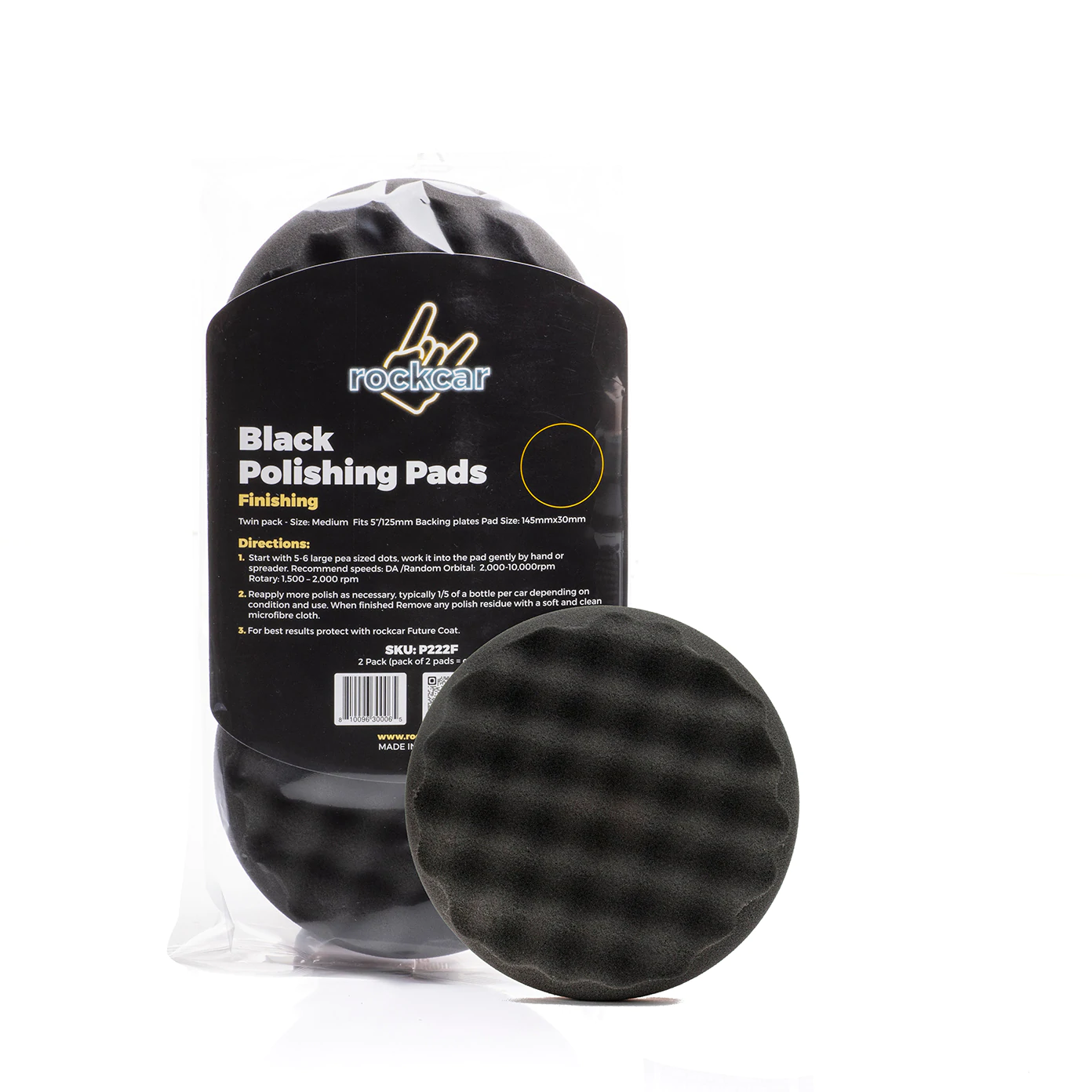 Autostolz/Rockcar Super Soft "Black Cloud" Finishing Pad 145mmx30mm